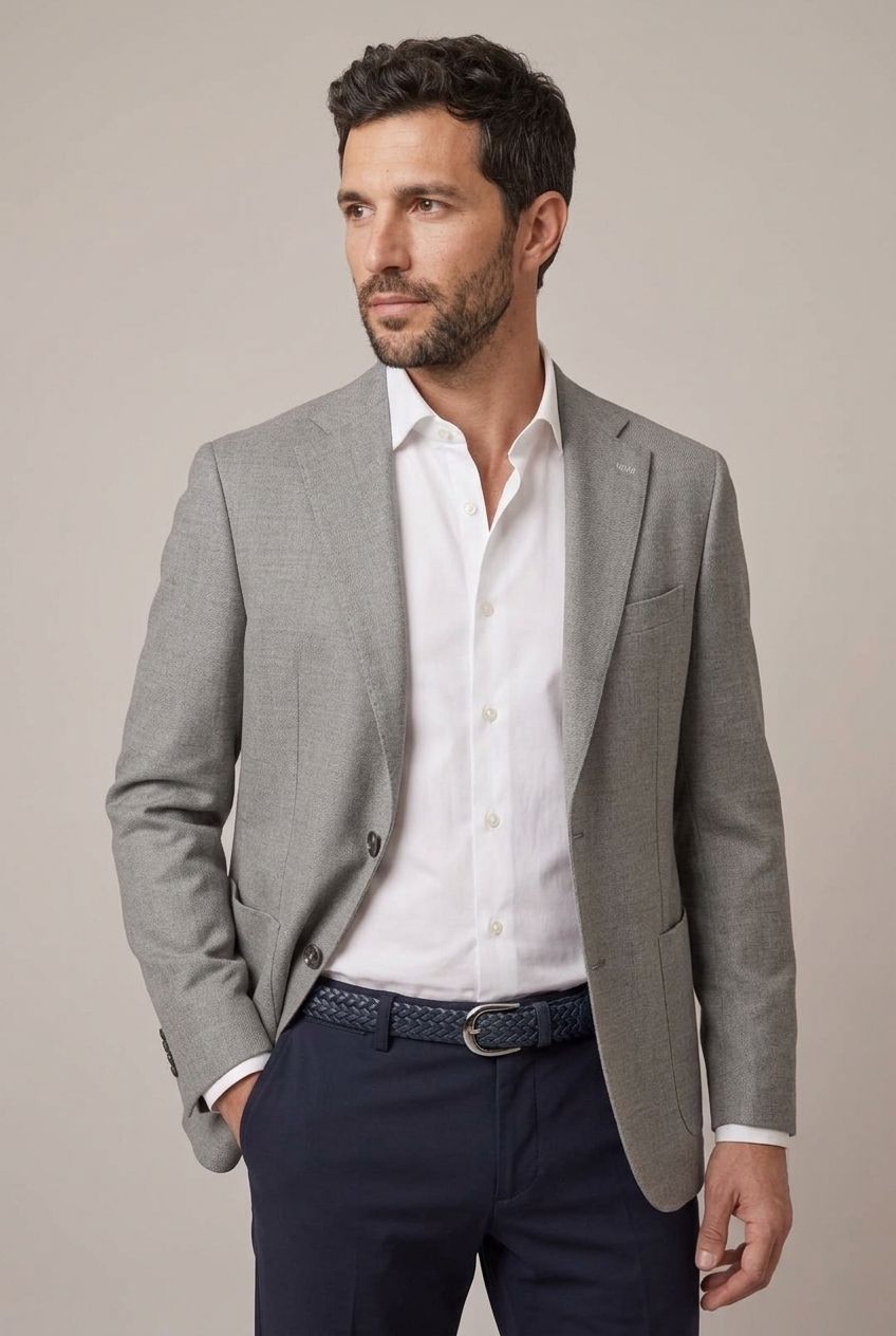 Gri Kareli Blazer, görsel 5