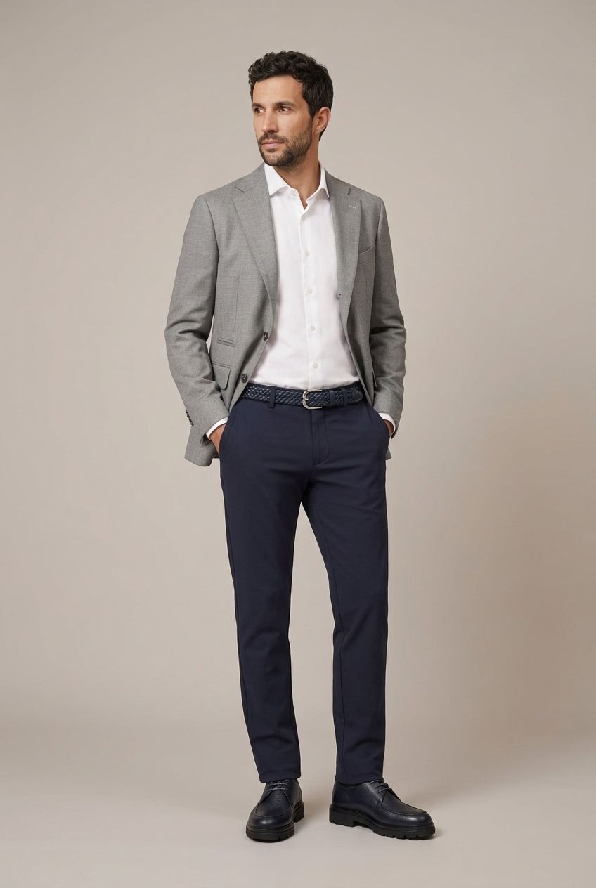Gri Kareli Blazer, görsel 6