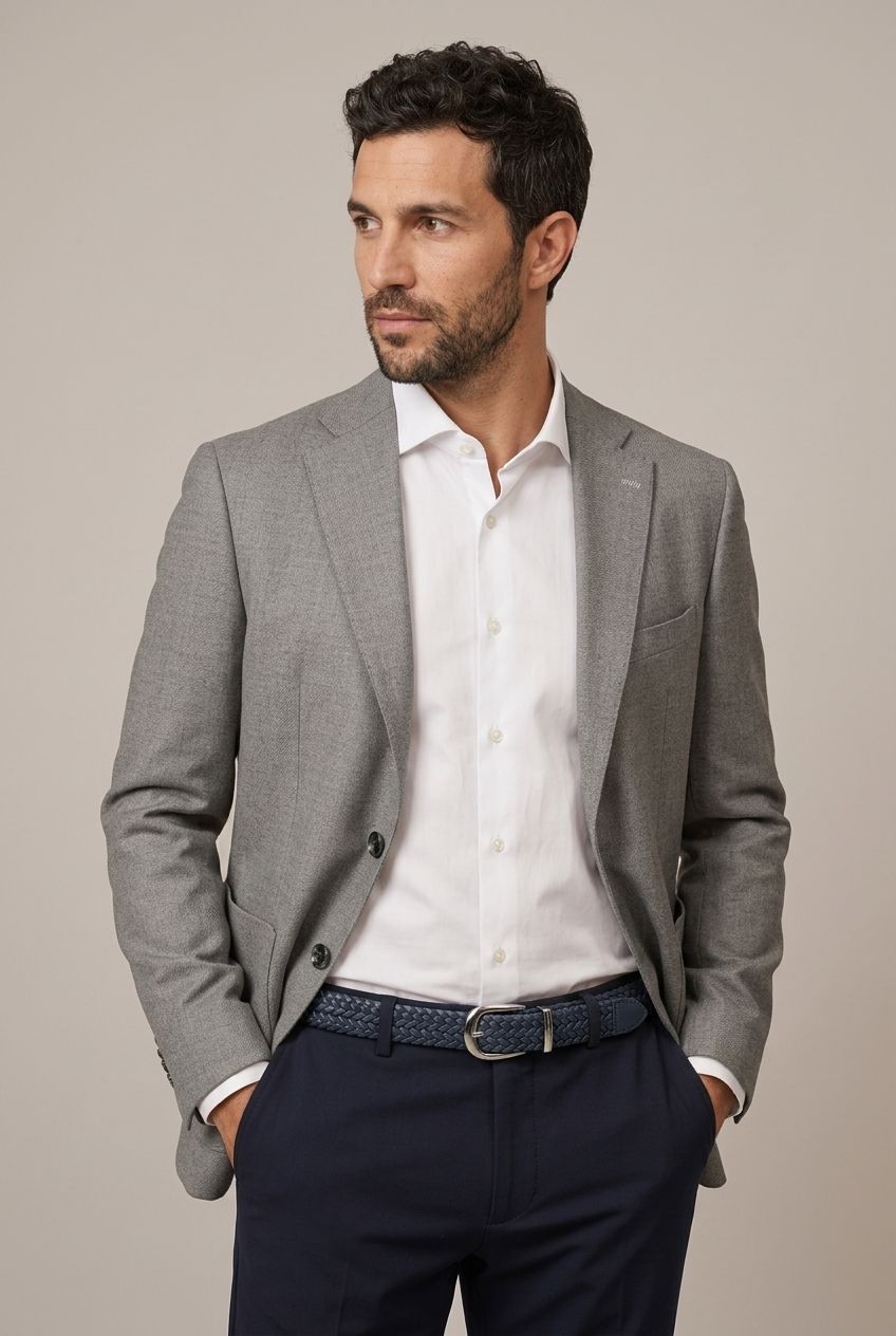 Gri Kareli Blazer, görsel 8