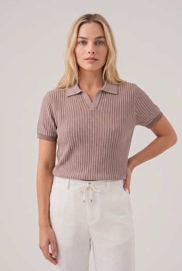Gül Kurusu Triko Polo